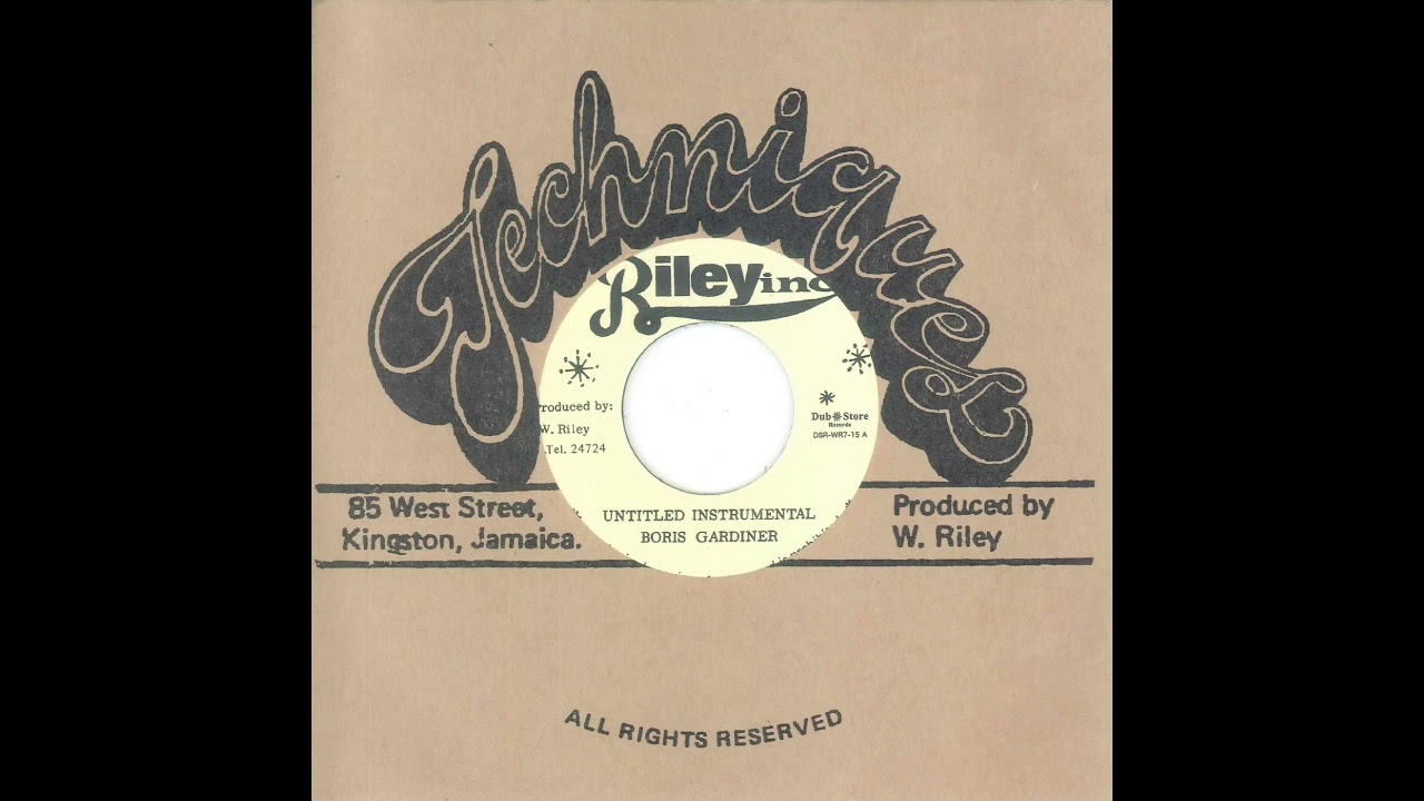 Boris Gardiner   Untitled Instrumental 7inch 2016