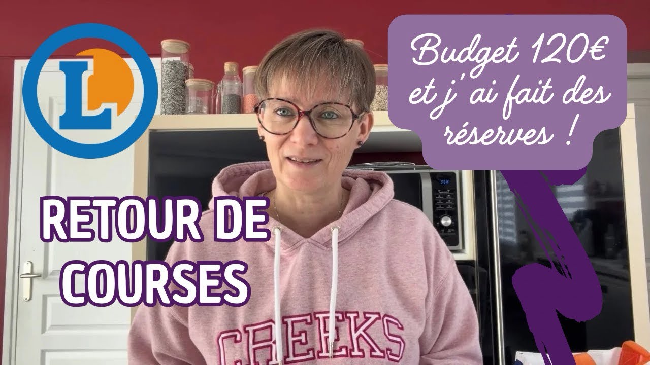 Retour de courses Leclerc : j’ai fait des réserves 