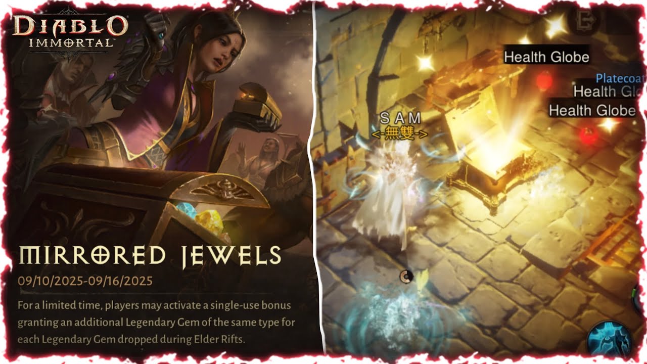 Mirrored Jewels 10 Legendary Crest Run | Diablo Immortal Legendary Crest Run
