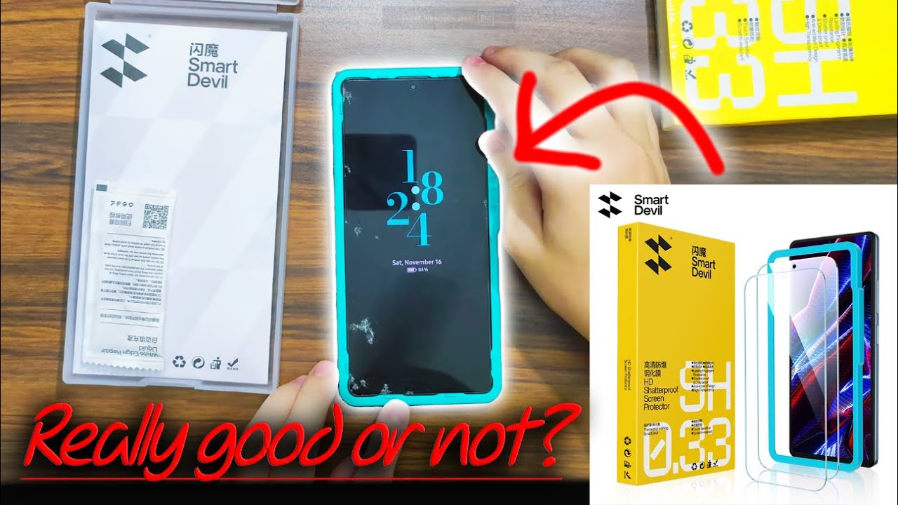 Unboxing / Applying - SmartDevil Screen protector for POCO F5