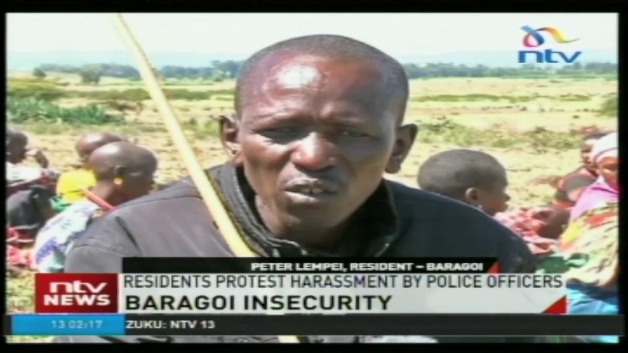 Baragoi residents protest harassment by police officers