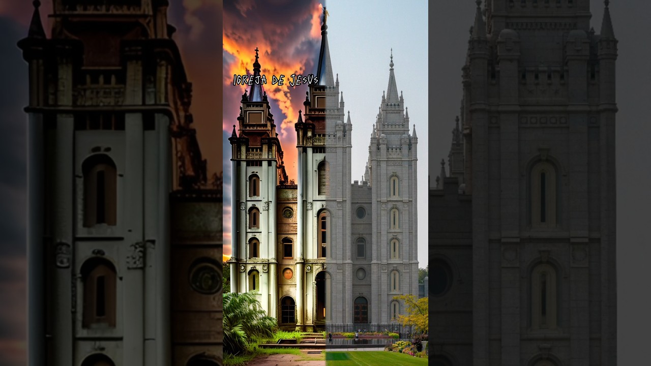 IA recria templo de Salt Lake, um dos mais famosos do mundo ap&oacute;s um APOCALIPSE.