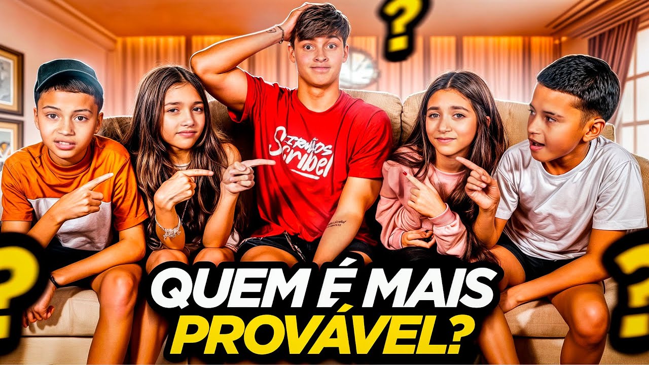 DESAFIO - QUEM É MAIS PROVÁVEL? • Vem com a Sophia! •
