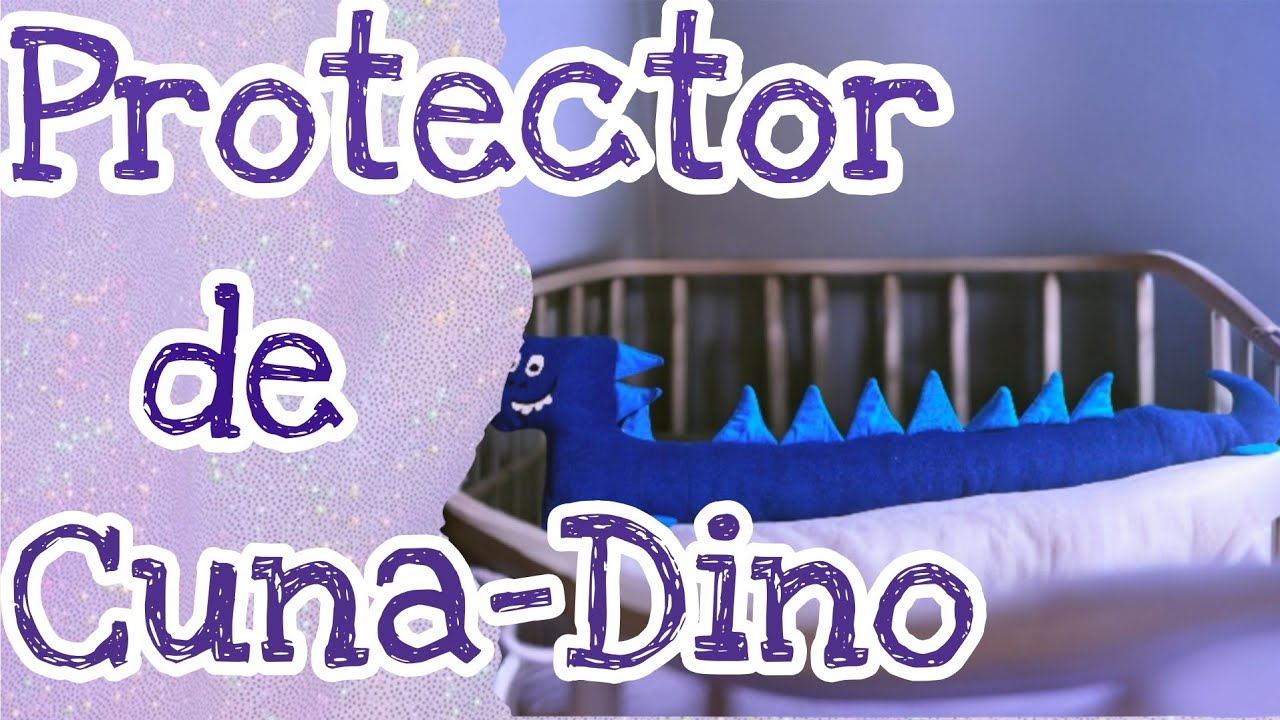 Protector de Cuna en Forma de Dinosaurio😱Fácil, Suave y Súper Tierno 🦕
