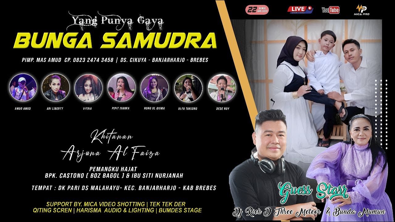 [ LIVE ] BUNGA SAMUDRA | KAMIS 22 JUNI 2023 | DK PARI MALAHAYU  - BANJARHARJO | EDISI MALAM