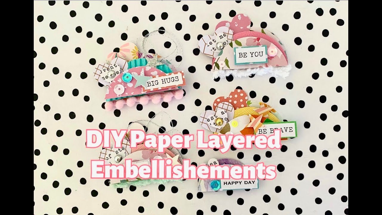 HOW TO | DIY Dimensional Paper Layered Embellishment IDEA | EASY Step by Step | Use your paper stash