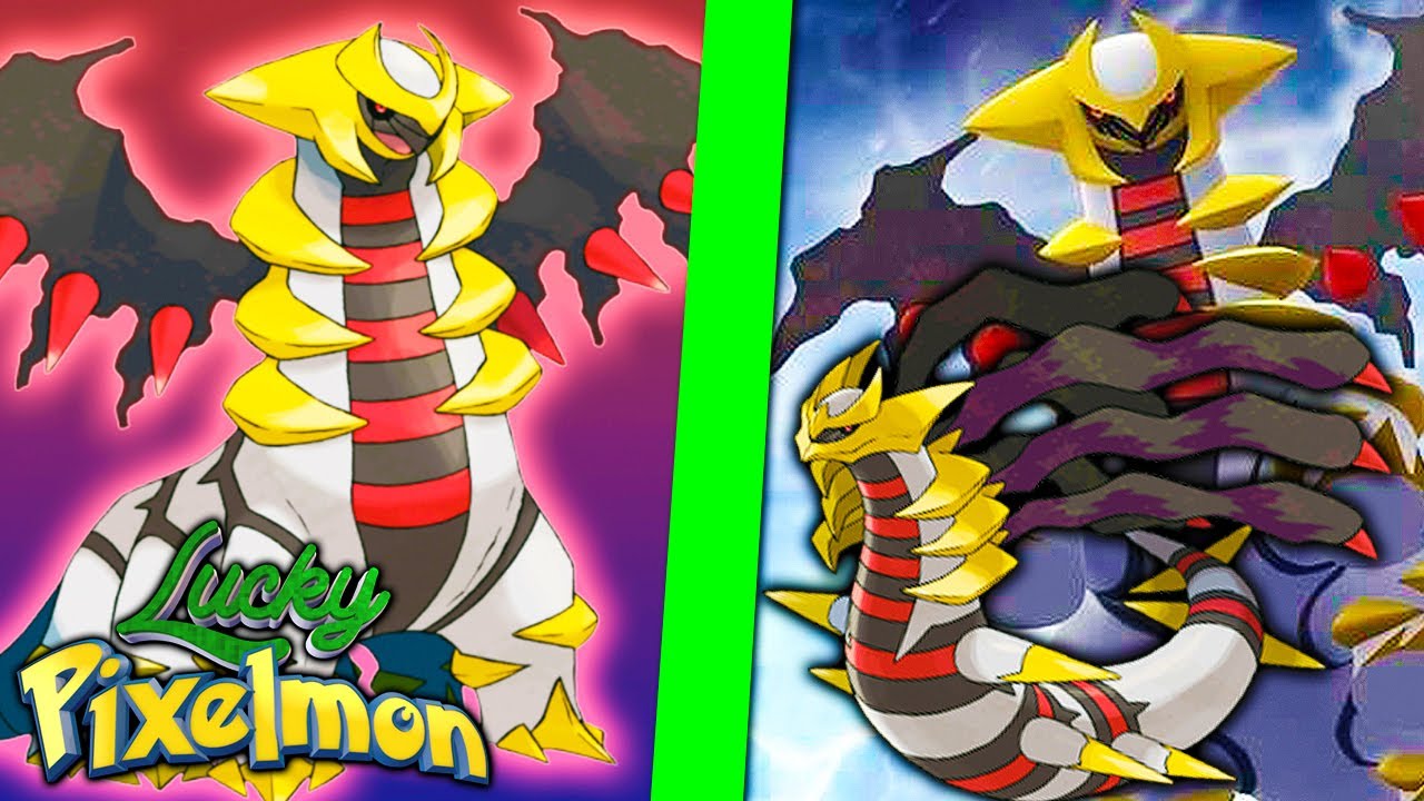 Minecraft LUCKY PIXELMON - GIRATINA ORIGIN LVL100 e GIRATINA LVL97 vs GIRATINA ALTERED LVL100 !!