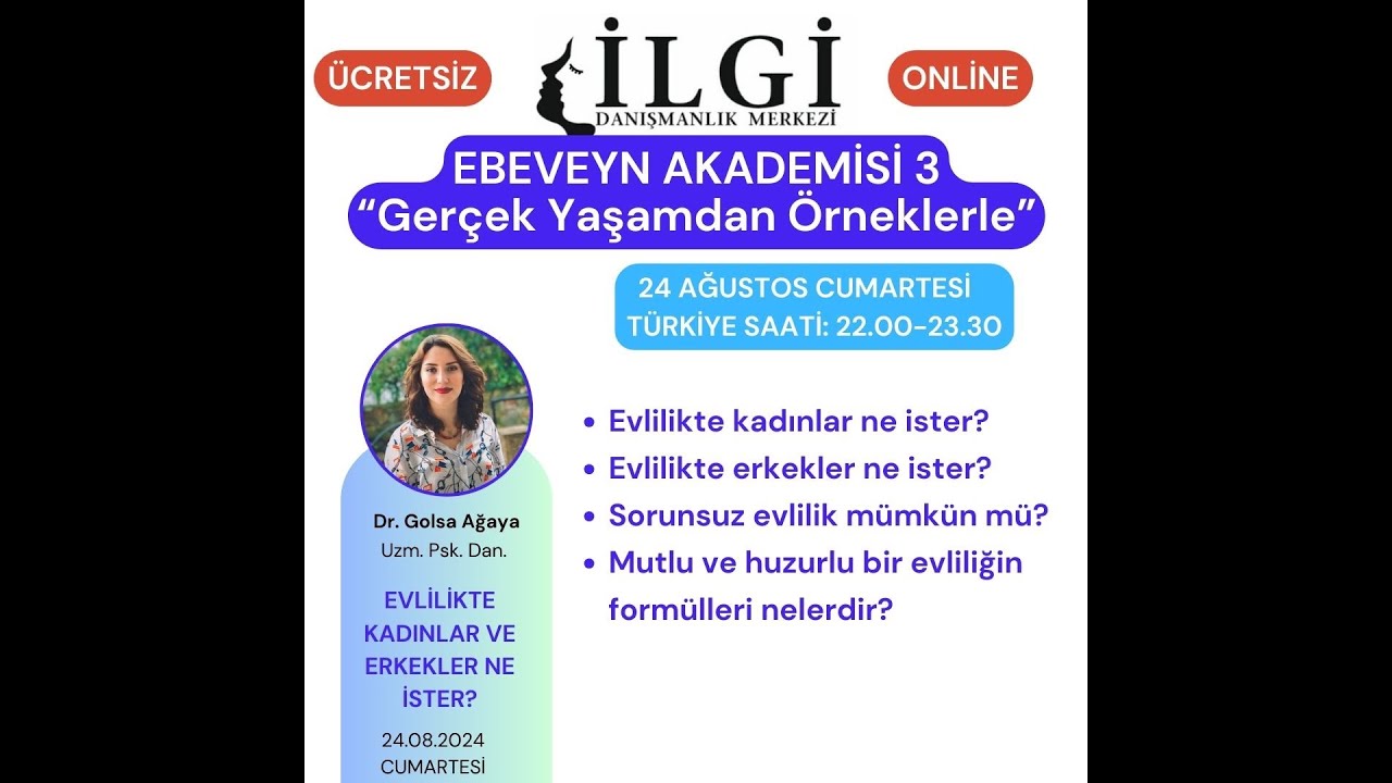 Evlilikte Kadınlar ve Erkekler Ne İsterler - Golsa Ağaya