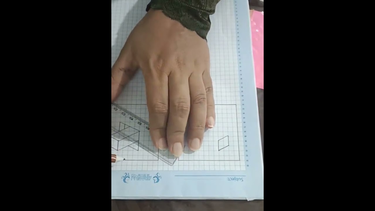 How to draw 3D art, drawing on graph paper #3dart #drawing #3ddrawing#illusion