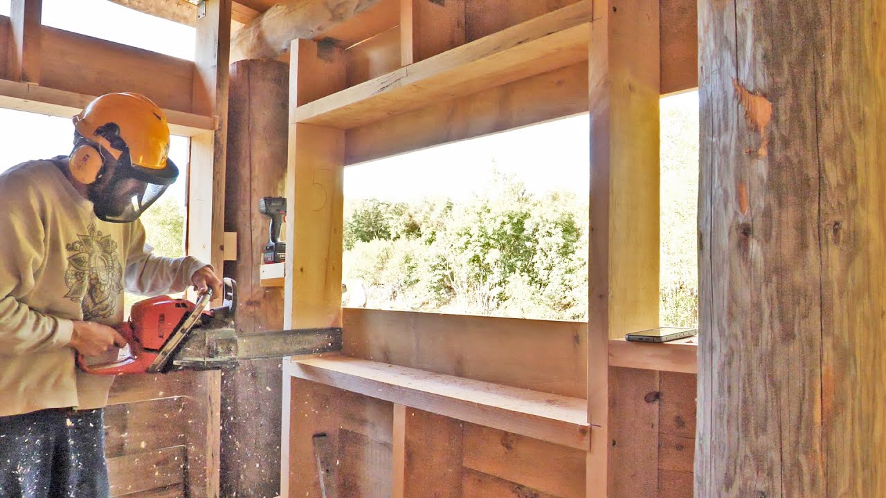 Hoping to Have the Bathroom Closed Before Winter / LOG CABIN Building (S4 Ep5)