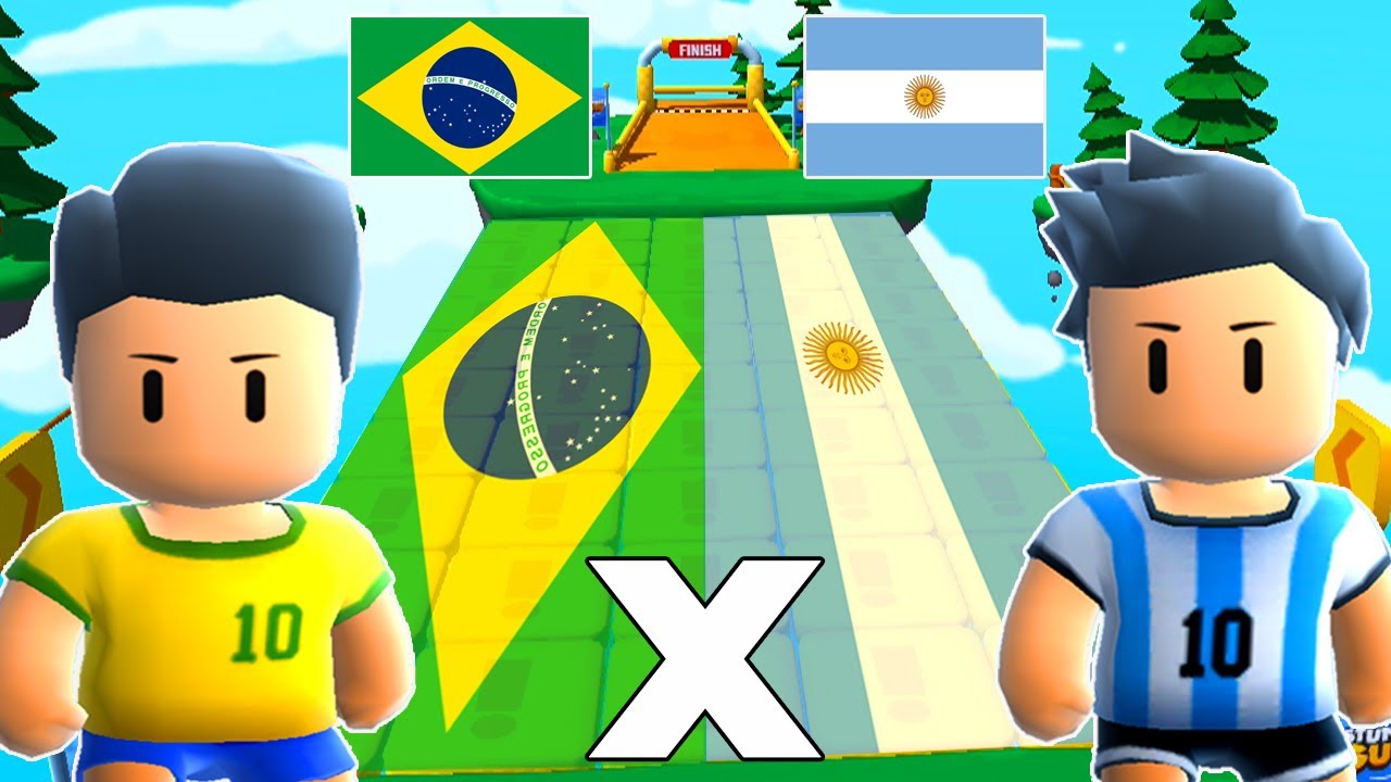 BRASIL X ARGENTINA | NÃO PODE TOCAR NAS CORES DAS BANDEIRAS NO STUMBLE GUYS