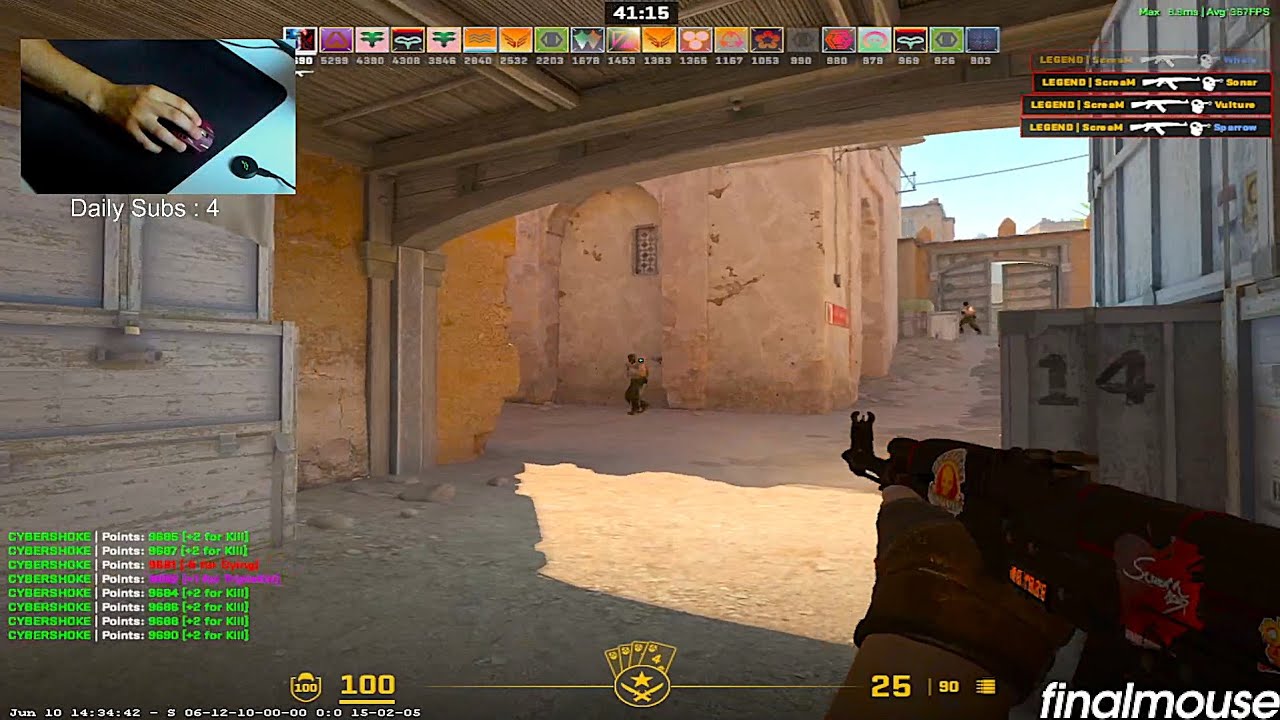 ScreaM PLAYS DEATHMATCH IN CS2 + HANDCAM