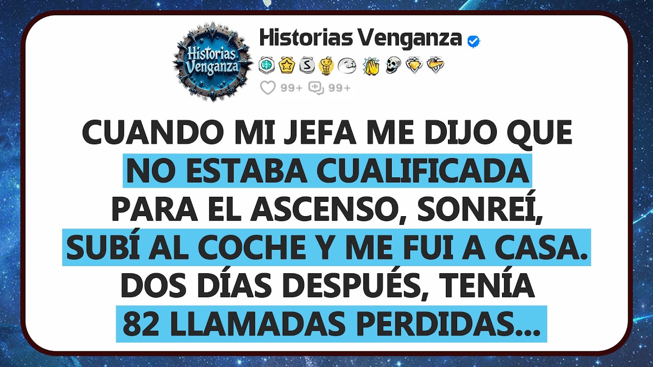 Cuando mi jefe me dijo que no estaba calificado para el ascenso, sonreí, subí al coche y conduje a..