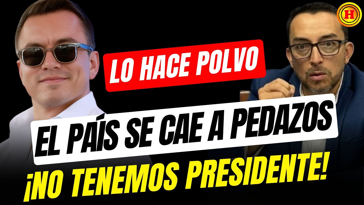 EL PRESIDENTE AUSENTE: Mientras el país se desangra, Noboa se esconde en un avión.