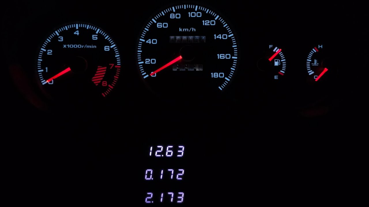 Honda CR-V RD1. Пересвет приборной панели. Шкалы и стрелки не родные.