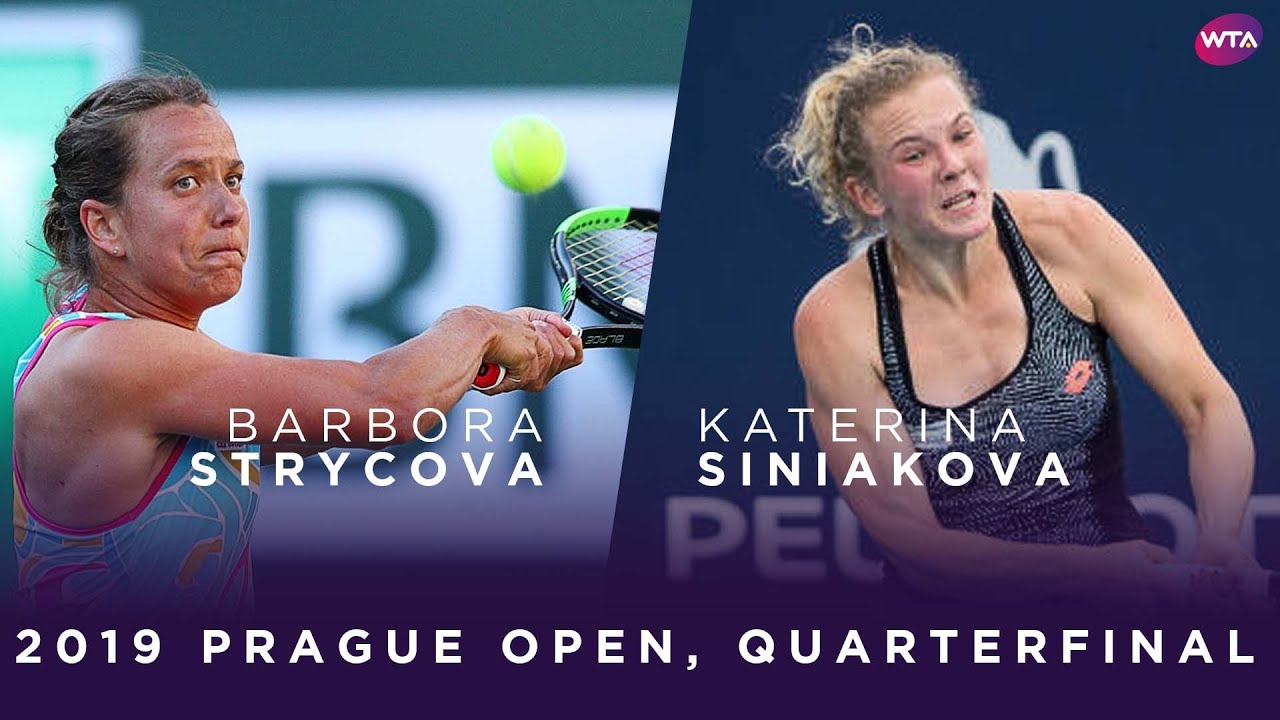 Barbora Strycova vs. Katerina Siniakova | 2019 Prague Open Quarterfinal | WTA Highlights