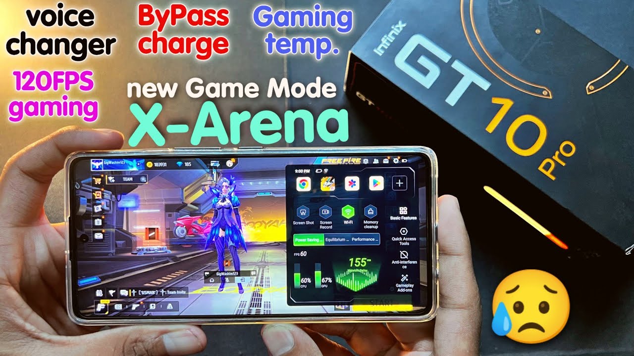 Infinix GT 10 Pro Game mode features🔥 voice changer? Bypaas Charging? Gaming temperature?