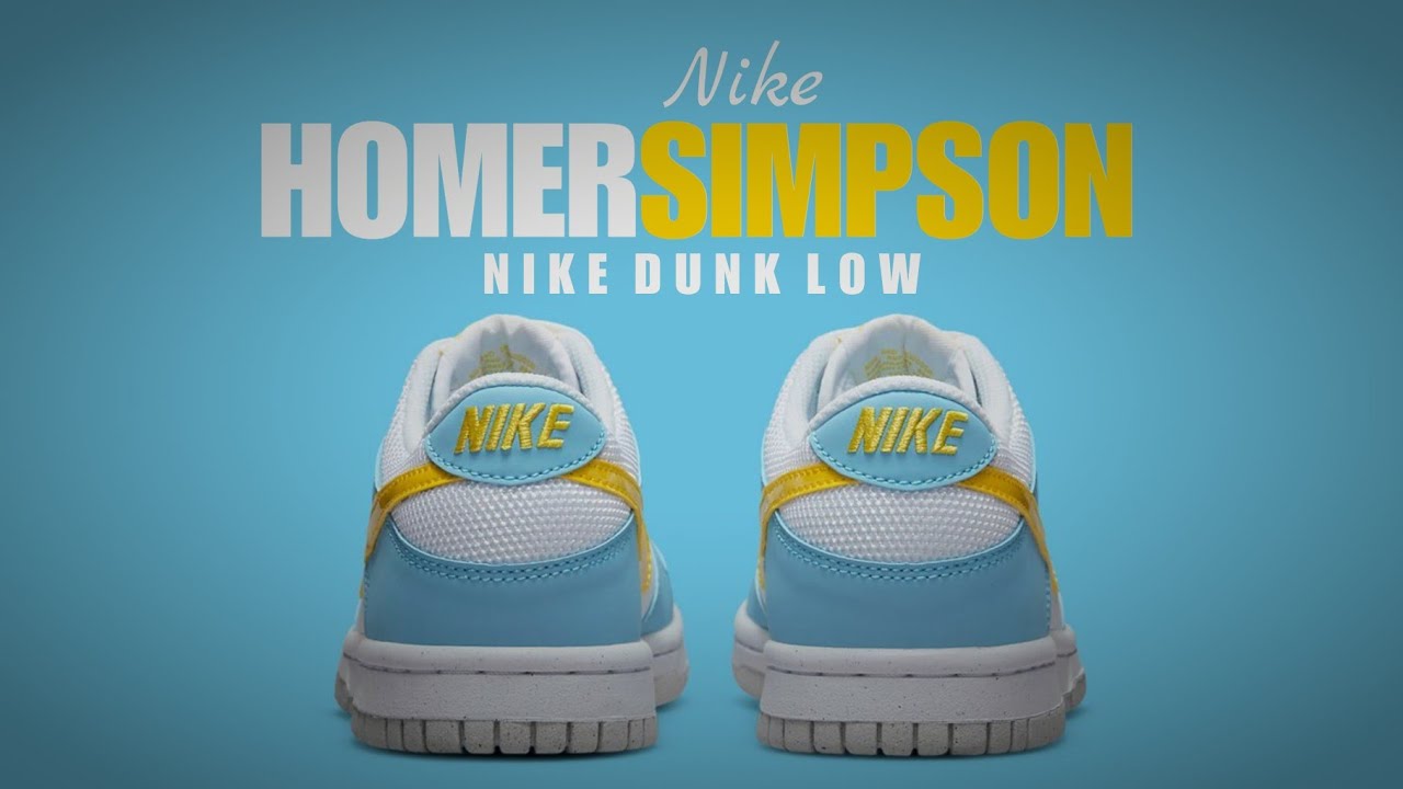 HOMER SIMPSON 2022 Nike Dunk Low DETAILED LOOK + PRICE
