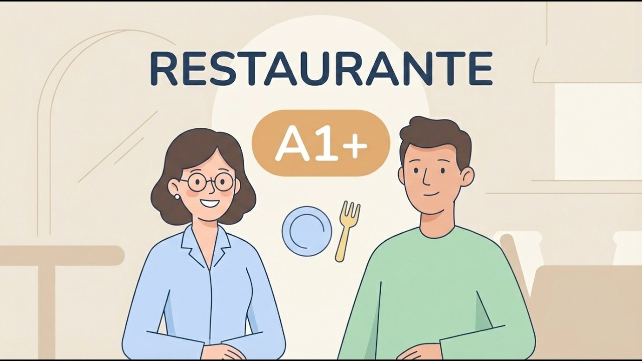 En el restaurante (avanzado) | Español fácil A1+ | Práctica de escucha