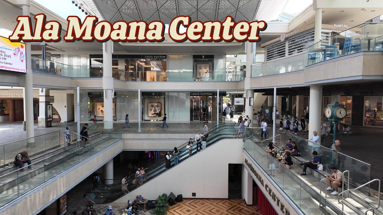 Honolulu Walking Tour: Ala Moana Center – All Floor Levels (March 2025)