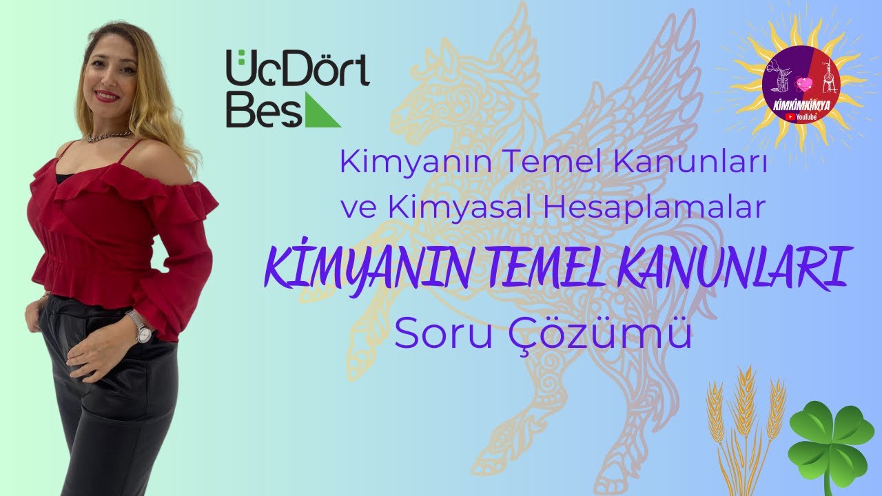 Temel Kanunlar 345 Yayınları Soru Çözümü | 21 Günde TYT - MSÜ Kimya | 10.Sınıf | 12.Gün 2.Video
