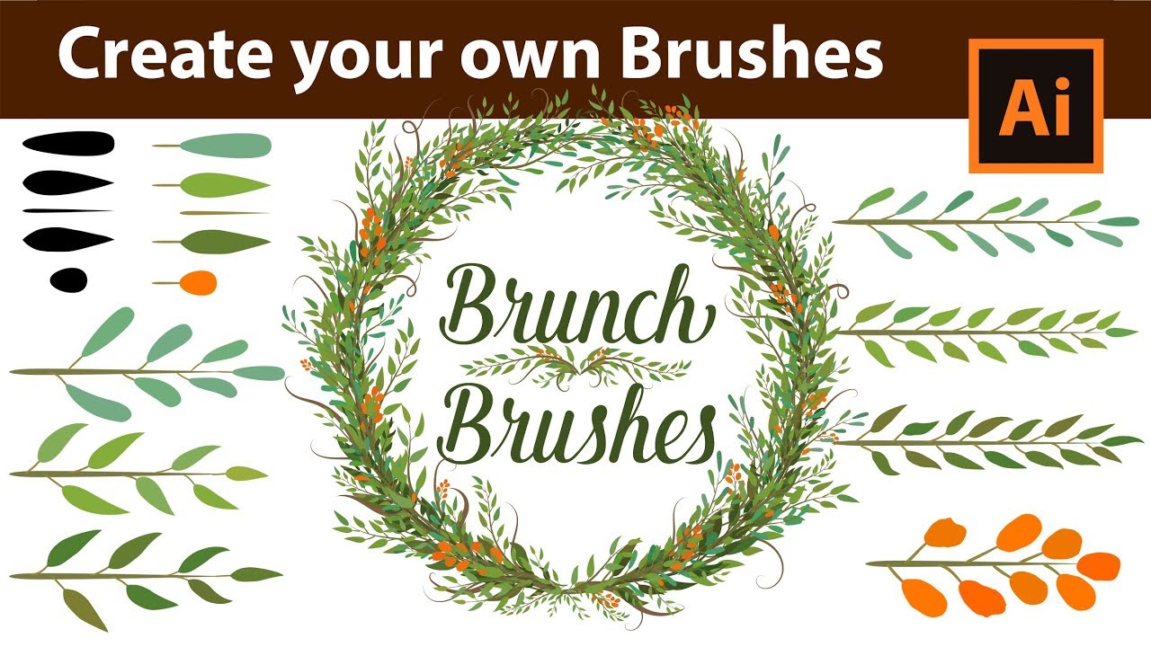 How to create custom Branch Brushes in Adobe Illustrator