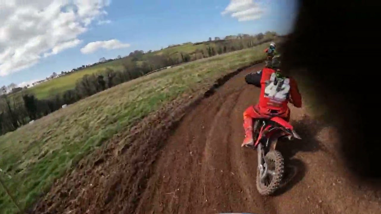 Not quite the hole shot but a good effort  RACE1 BROMYARD MX Ellie165