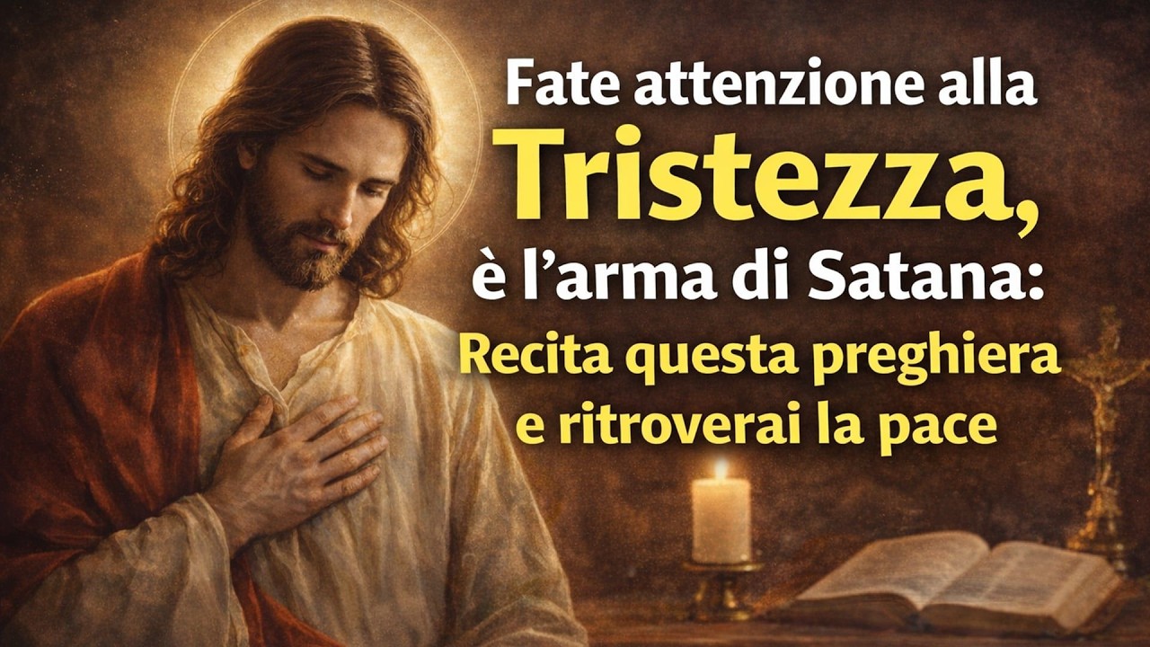 Fate attenzione alla Tristezza, è l'arma di Satana: Recita questa preghiera e ritroverai la pace