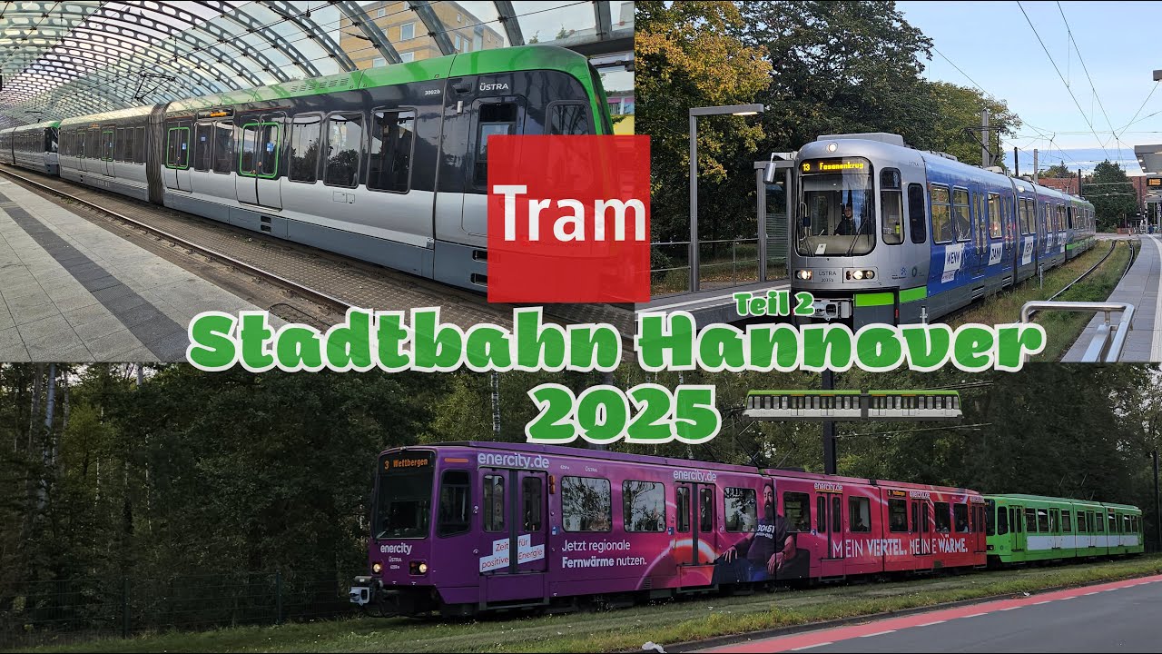 Stadtbahn Hannover 2025 | Teil 2 | 4K 60fps (UHD)