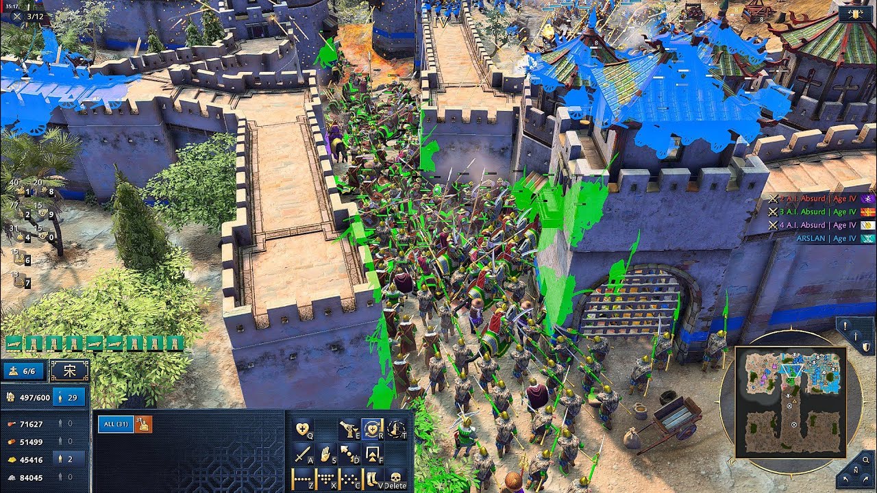 Nest of Bees + Wall Trap = Total Army Destruction | Age Of Empires 4