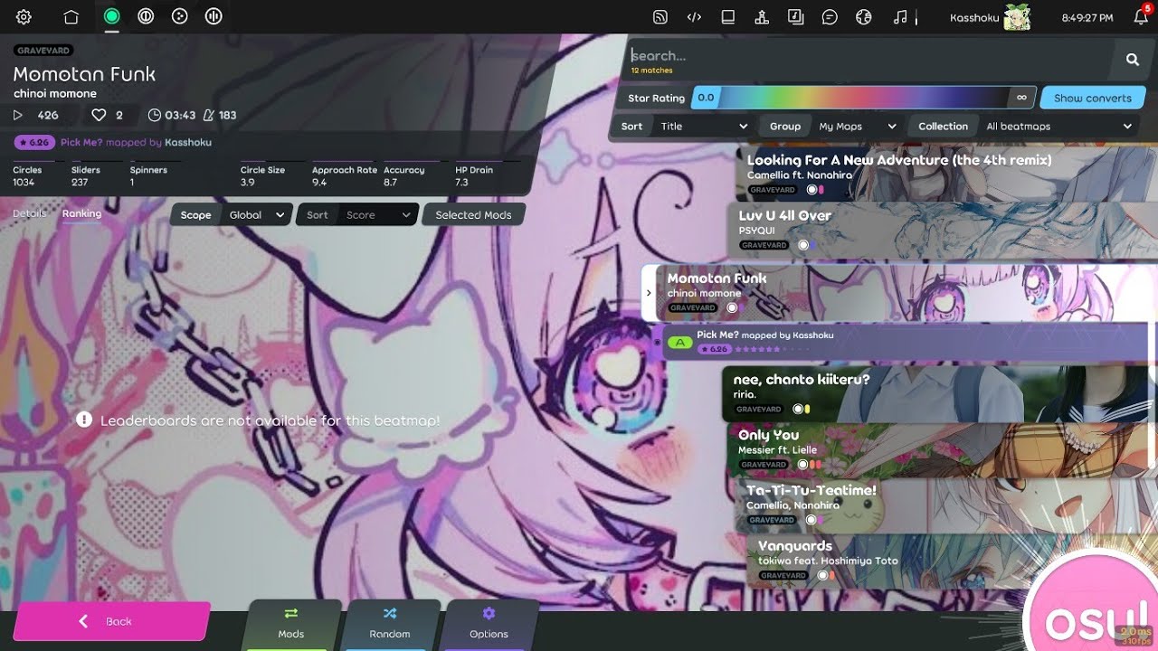 [🔴osu!] Tự map tự farm pp (unranked)