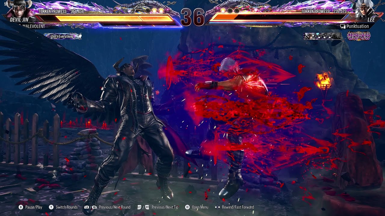 Devil Jin (1.07) Tekken God of Destruction Matches #31 - Tekken 8 Online