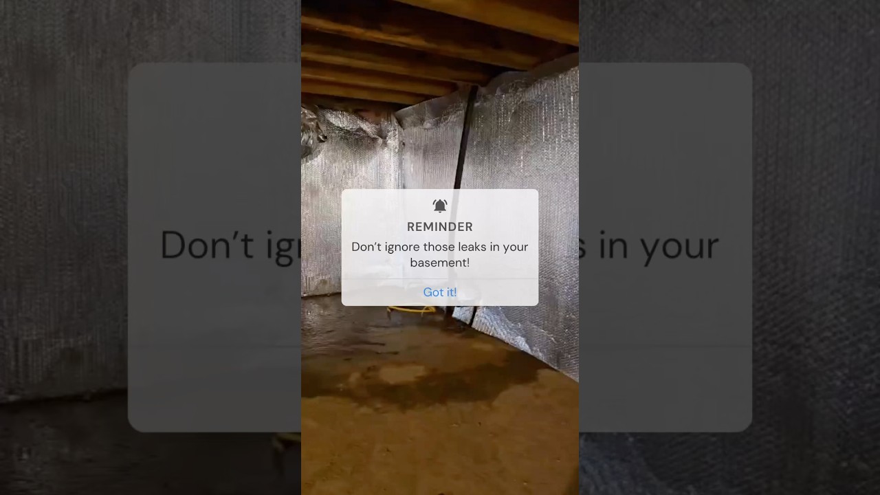 Don’t ignore those basement leaks! What starts as a small drip can turn into serious damage. 💧🛠️