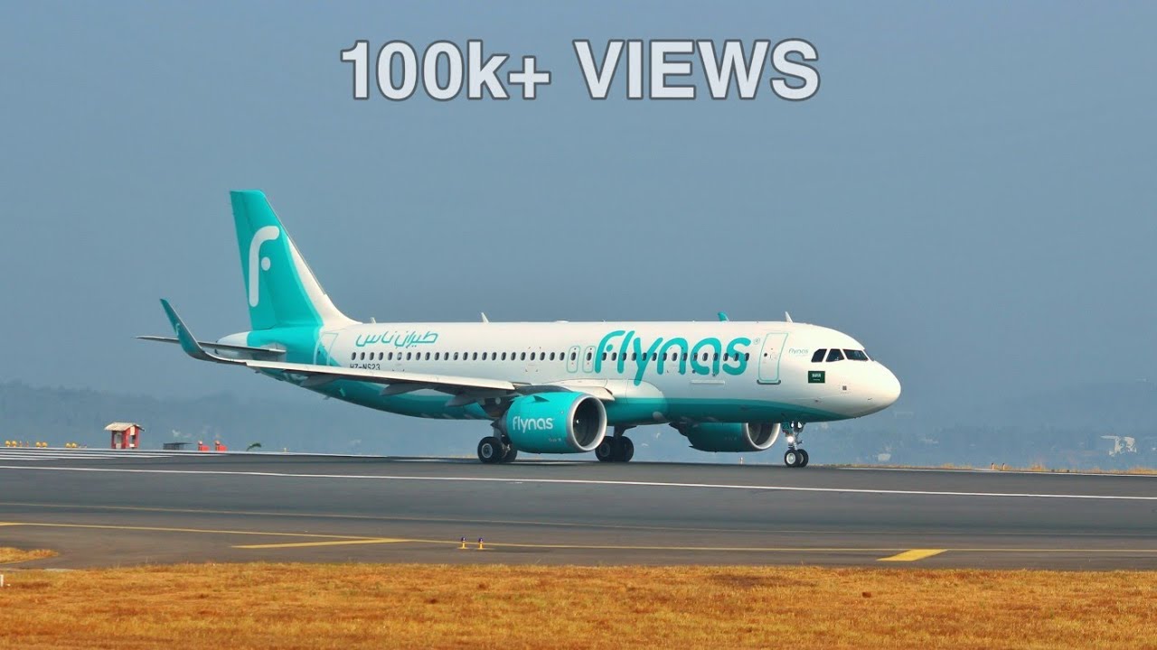 Beautiful Takeoff of #Flynas [Airbus #A320Neo] From Calicut Int'l Airport | HD