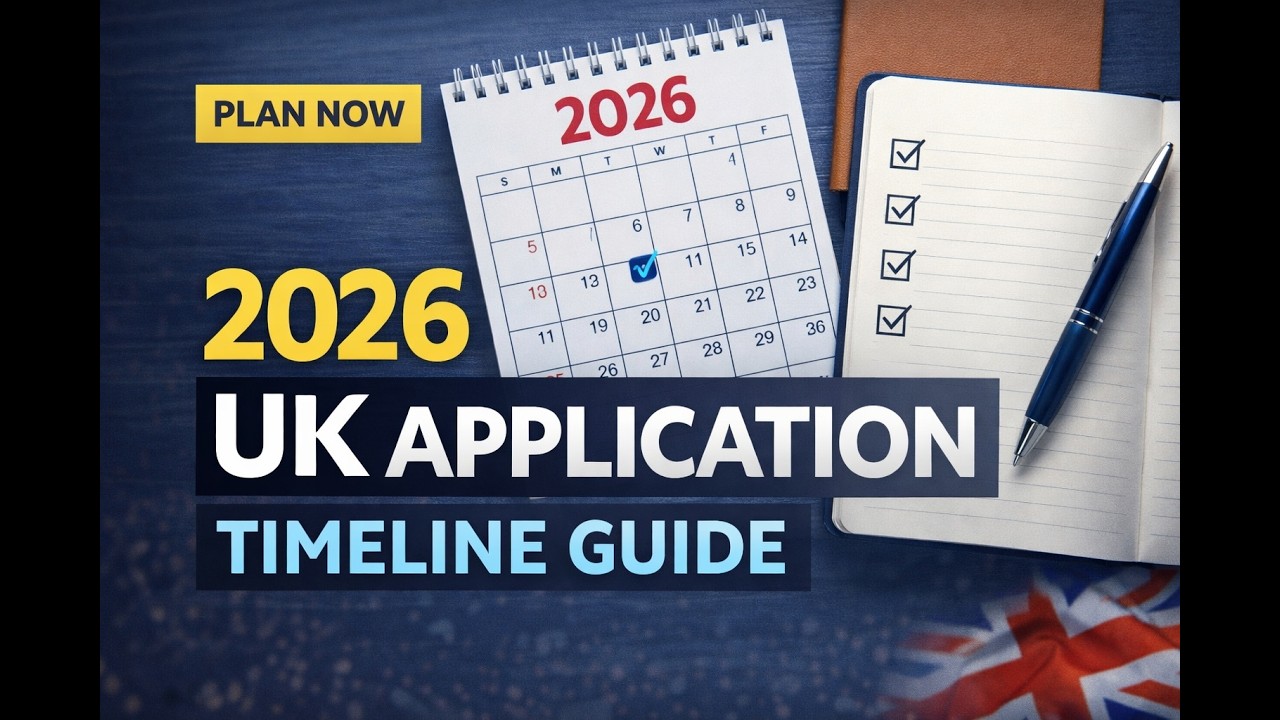 Plan Your 2026 UK University Application | Timeline Guide 🇬🇧 #StudyInUK #الدراسة_في_بريطانيا