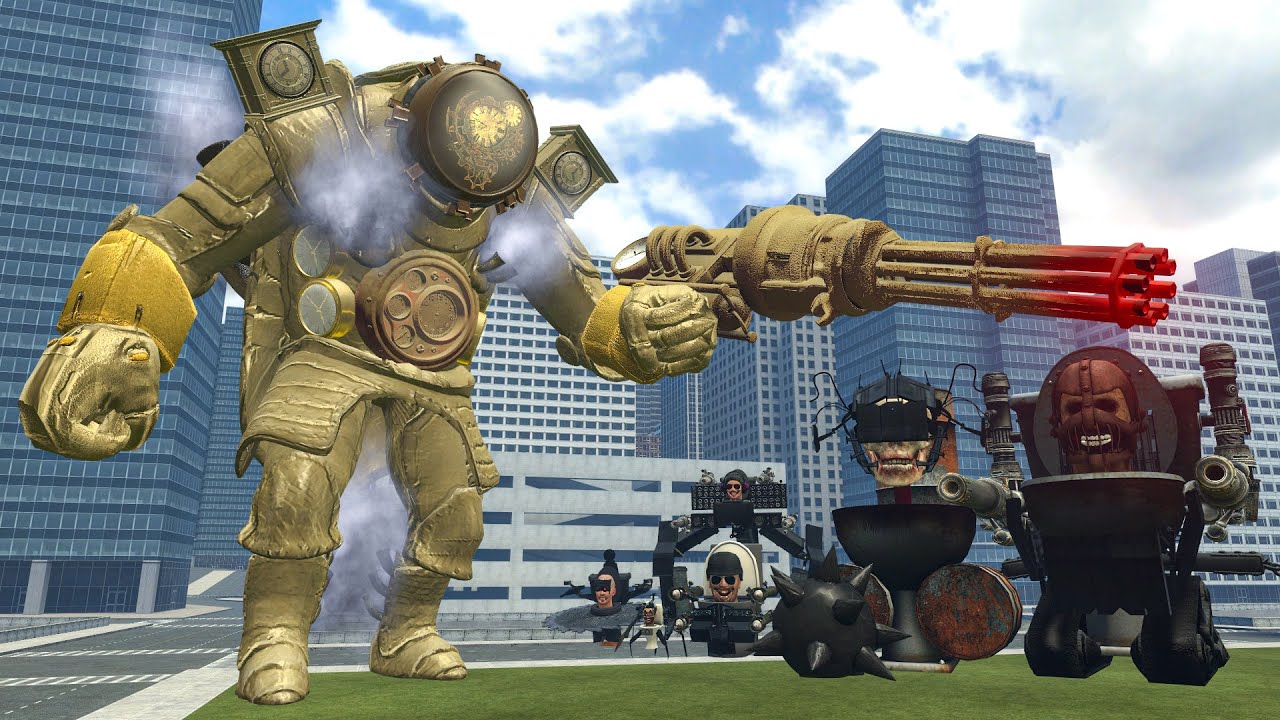 NEW SUPER UPGRADED TITAN CLOCK MAN VS ALL SKIBIDI TOILET BOSSES In Garry's Mod!