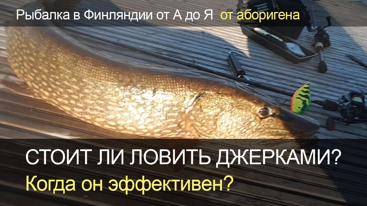 Стоит ли ловить джерками и когда? Рыбалка в Финляндии