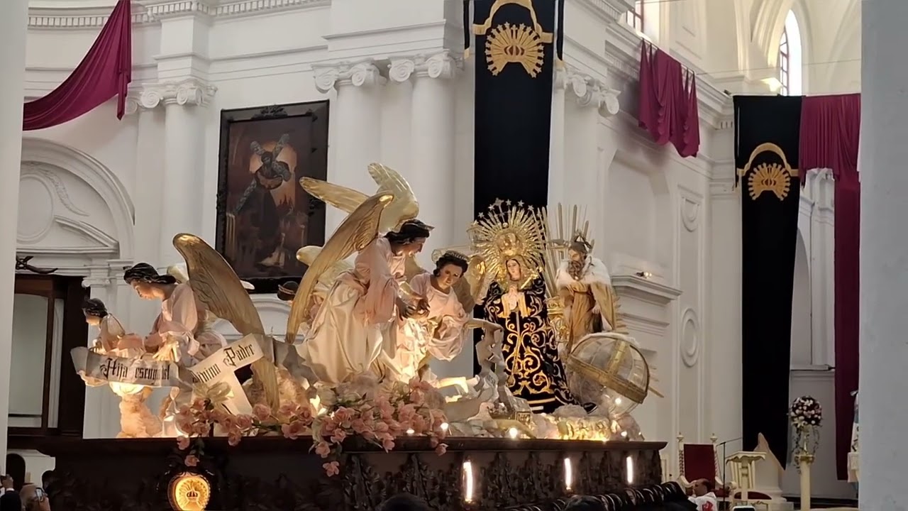 Salida virgen de soledad del templo la recolección procesión extraordinaria 125 años de veneracion