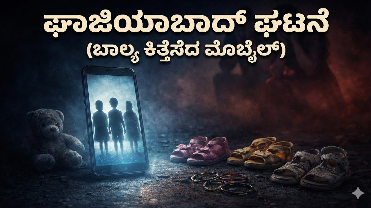 (ಘಾಜಿಯಾಬಾದ್  ಘಟನೆ) ದಿಕ್ಕಾರ..! ಬಾಲ್ಯ ಕಿತ್ತೆಸೆಯುವ ಮೊಬೈಲ್ಗೆ.. ದಿಕ್ಕಾರ..!!