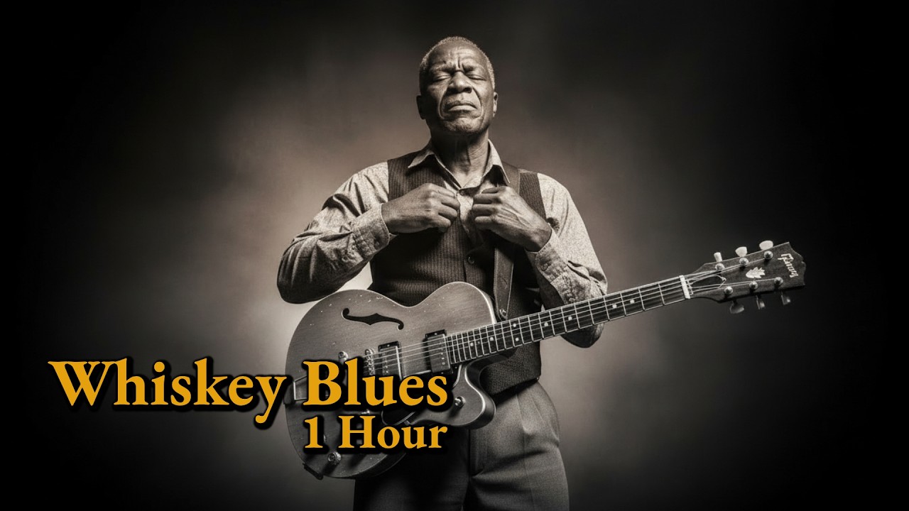 Relaxing Whiskey Blues | Rain & Noir Atmosphere for Stress Relief & Calm