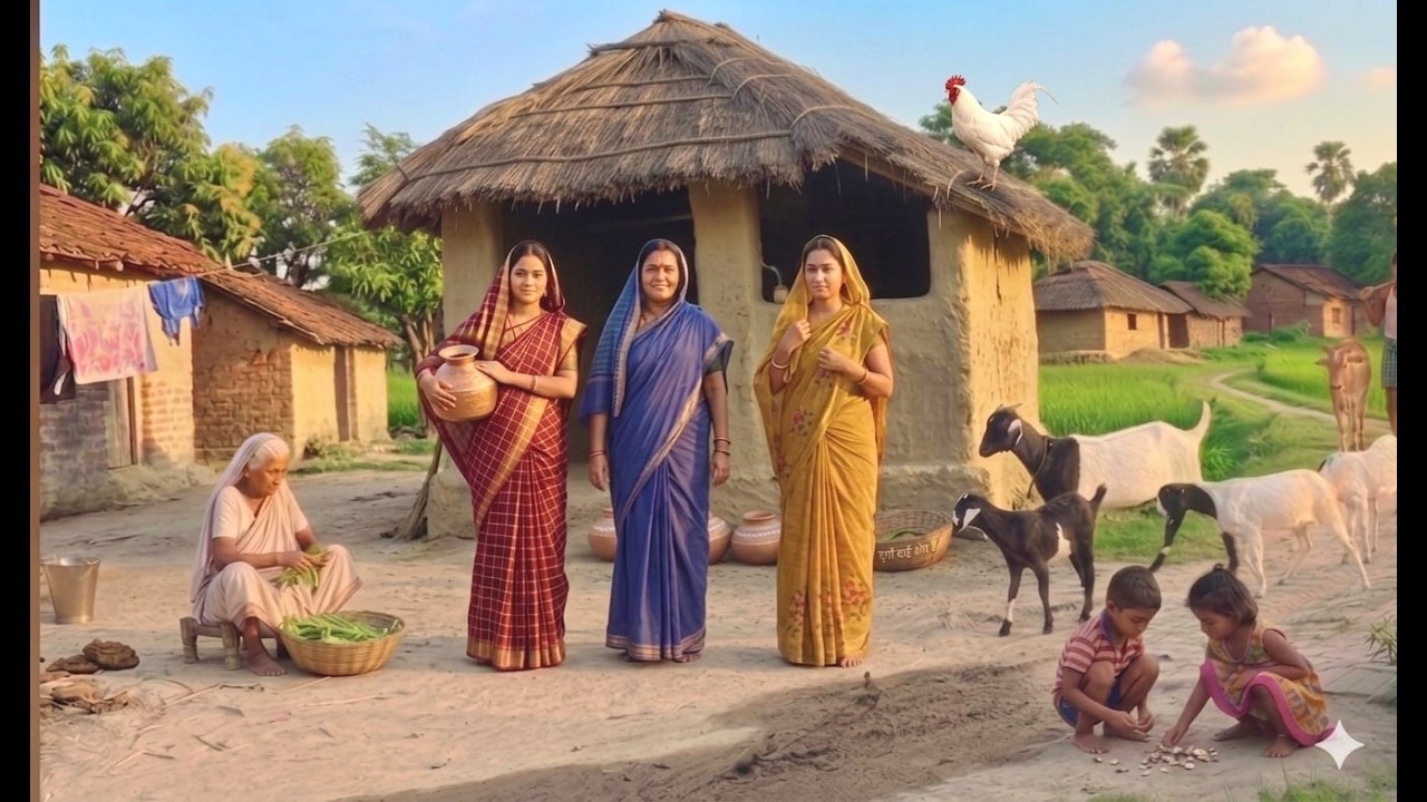 Authentic Indian Village Morning Routine - Pure & Peaceful Rural Lifestyle : MOST PEACEFUL LIVE