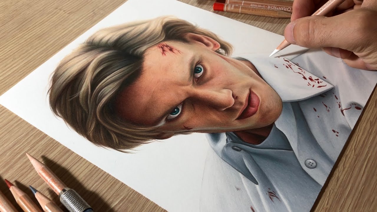 Drawing Henry Creel (001/Vecna) from Stranger Things &bull; Time Lapse