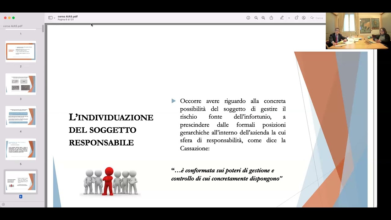 Gli attori della sicurezza e le rispettive responsabilità