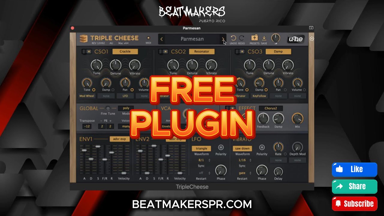 Hear The Sound 🎧: U-HE Triple Cheese Plugin Review (Free Synth) NO TALK
