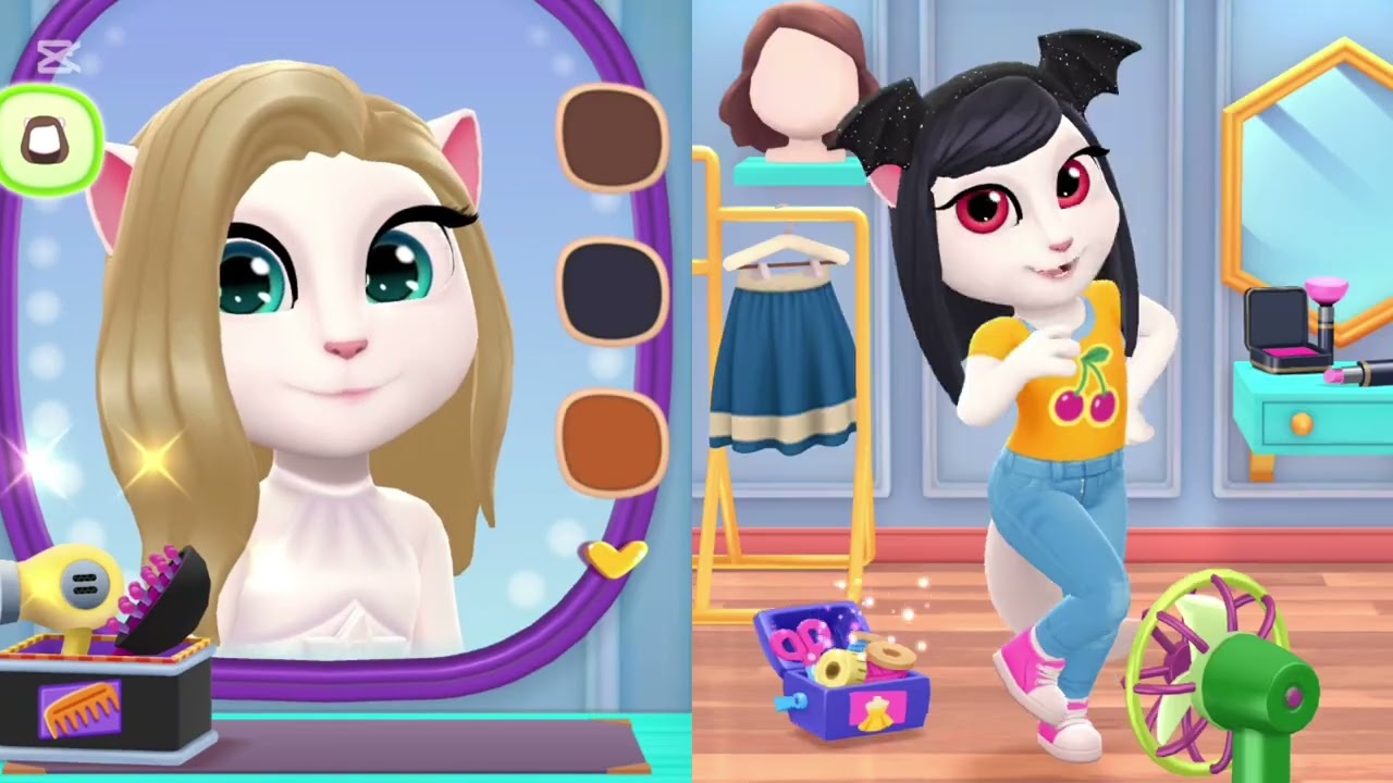 ANGEL 😇 vs DEMON 😈 in My Talking Angela 2! Choose Your Side! 