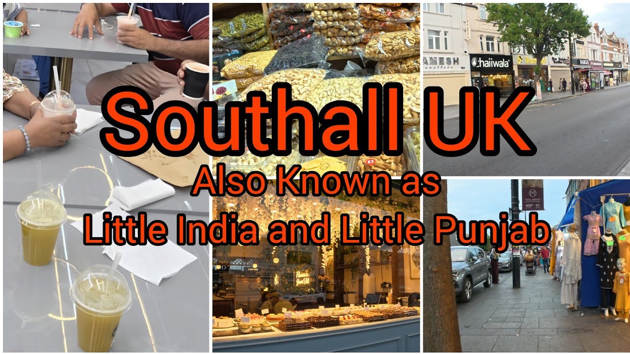 Southall famously known as Little India/ Little Punjab lively colourful streets in South West London