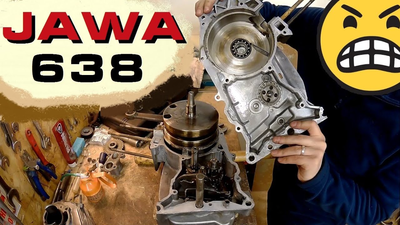 Ява 638 Разбираю Двигатель