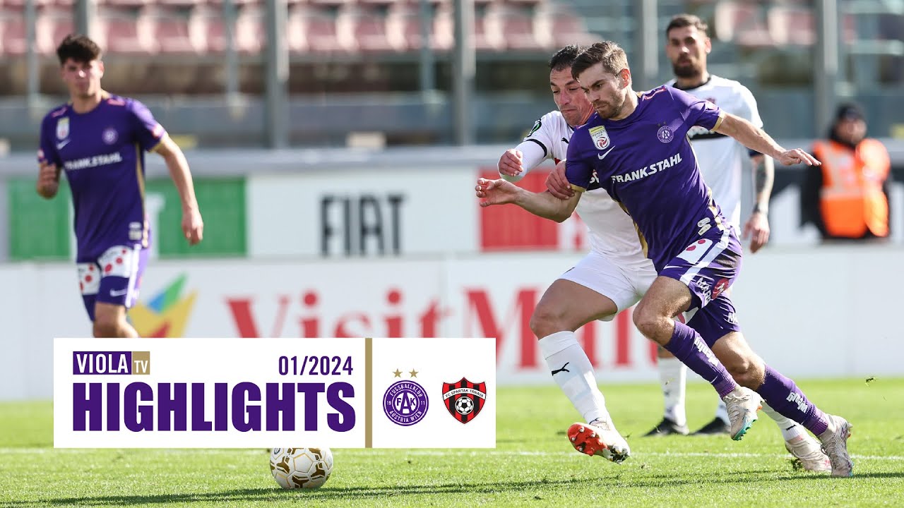 ⚽️ Tore & Highlights: Austria Wien - Spartak Trnava 3:2 (01/2024) #faklive #ViolaTV