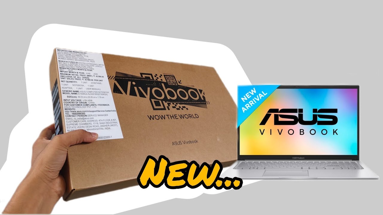 NEW ASUS VIVOBOOK // Laptop Unboxing Video #new #unboxing #laptop #tranding #shorts #tech 