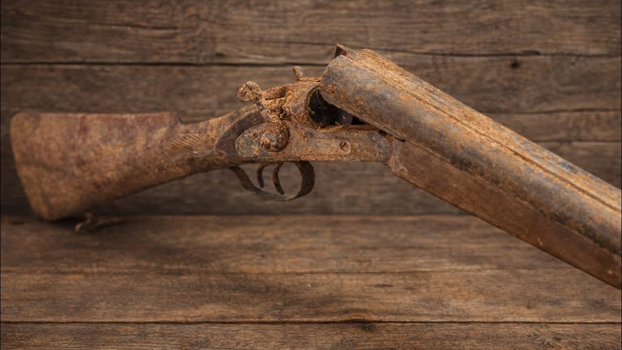 Doublle barrel shotgun Restoration // forgotten  shotgun of parker USA 🇺🇸 